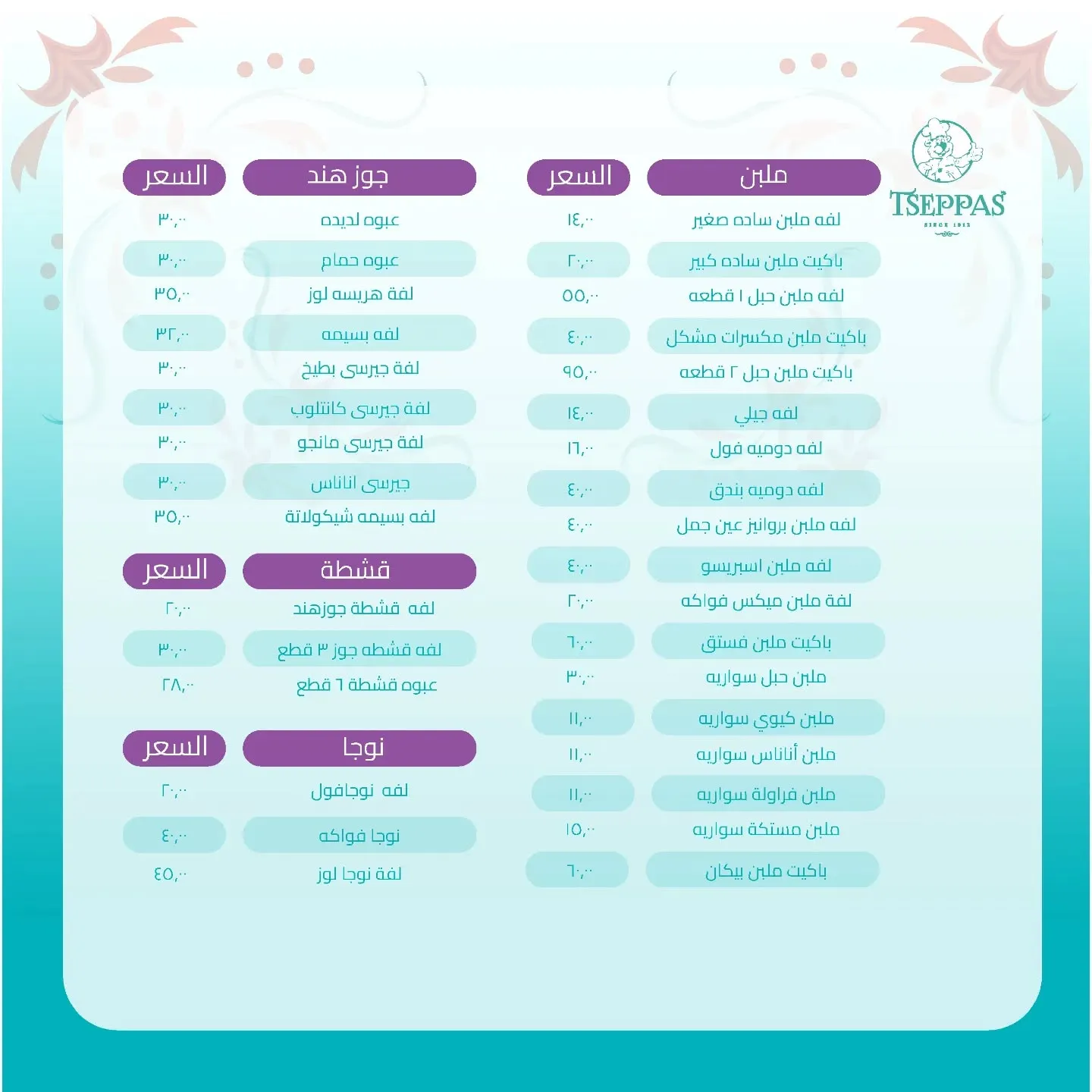 سعر علبة حلاوة المولد من تسيباس